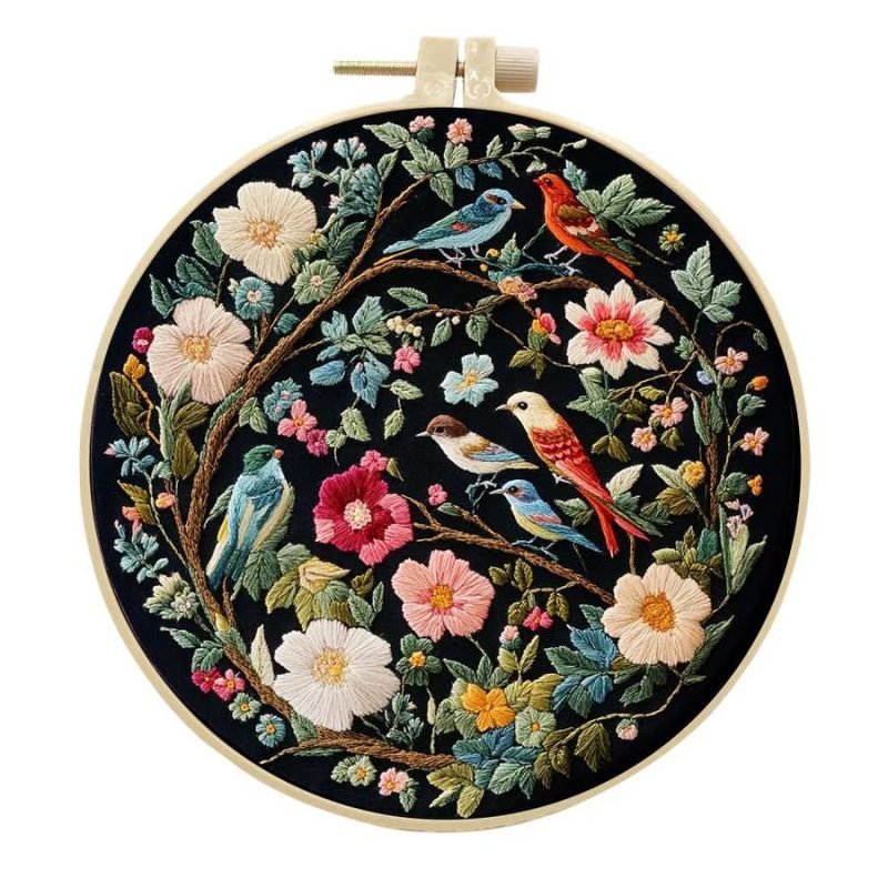 Garden Birds Embroidery Kit